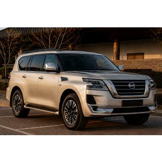 Svarta takrails (aluminium) Nissan Armada 2016–2024