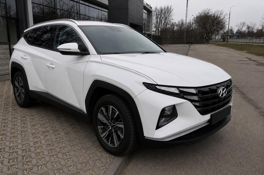 Hyundai Tucson NX4 2021– Integrerade takrails grå OEM (Long, aluminium, montering med lim) Foto 2