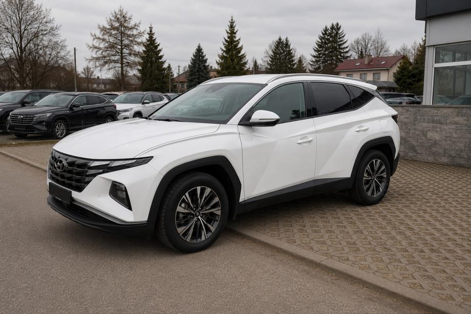 Hyundai Tucson NX4 2021– Integrerade takrails grå OEM (Long, aluminium, montering med lim) Foto 3