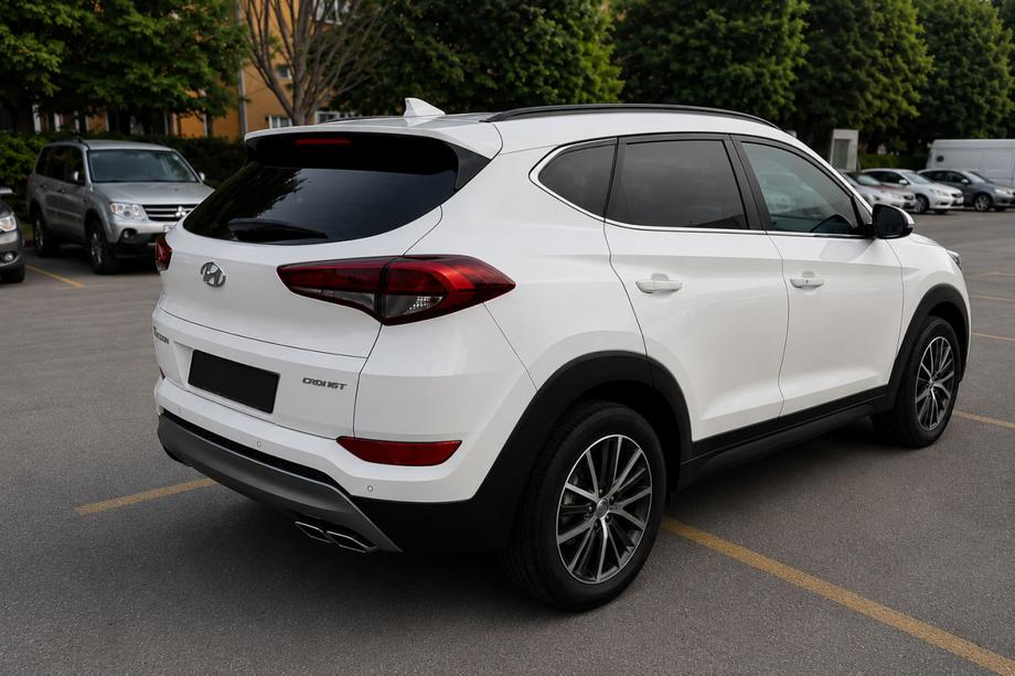 Hyundai Tucson TL 2016–2021 Integrerade takräcken, svarta OEM (ABS-plast, montering med lim) Foto 1