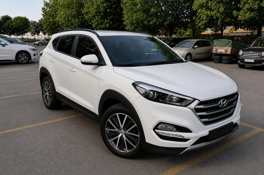 Hyundai Tucson TL 2016–2021 Integrerade takräcken, svarta OEM (ABS-plast, montering med lim) Foto 2
