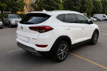 Hyundai Tucson TL 2016–2021 Integrerade takrails grå OEM (ABS-plast, montering med lim) foto 1