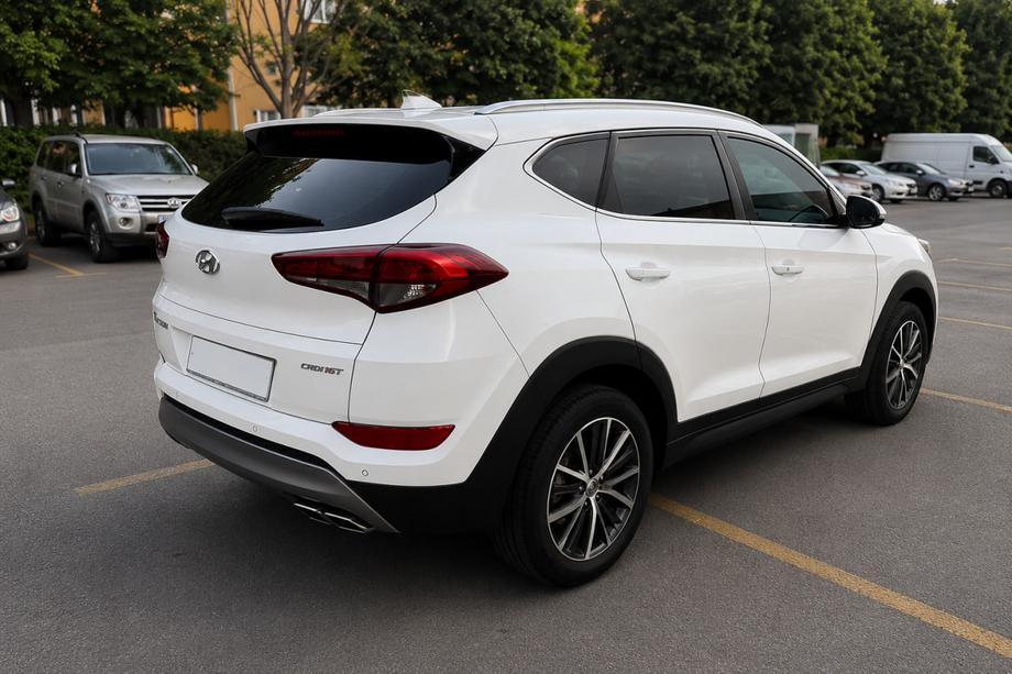 Hyundai Tucson TL 2016–2021 Integrerade takrails grå OEM (ABS-plast, montering med lim) Image