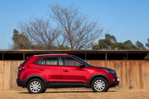 Hyundai Creta 2014–2020 Integrerade takrails grå OEM (ABS-plast, montering med lim) foto 1