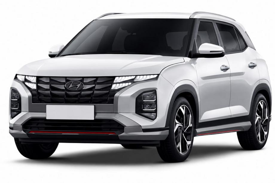 Hyundai Creta 2021– Grå OEM takrails (aluminium, limmontering) Image