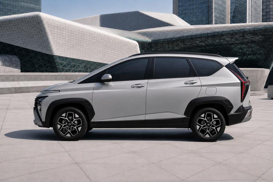 Hyundai Stargazer 2022– Integrerade takrails svarta OEM (aluminium) Image