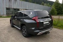 Mitsubishi Pajero Sport 2015– Integrerade takrails svarta OEM (2019-, aluminium) foto 3