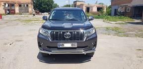 Toyota Land Cruiser Prado 150 2009–2023 Främre frontbåge ST014 (rostfritt) 60/42 mm foto 7