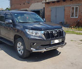 Toyota Land Cruiser Prado 150 2009–2023 Främre frontbåge ST014 (rostfritt) 60/42 mm foto 11