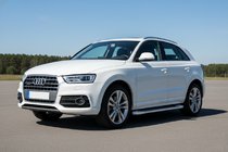 Audi Q3 2011–2019 Sidosteg Allmond White (2 st, aluminium) foto 1