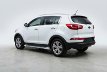 Kia Sportage 2010–2015 Sidosteg Allmond White (2 st, aluminium) foto 1