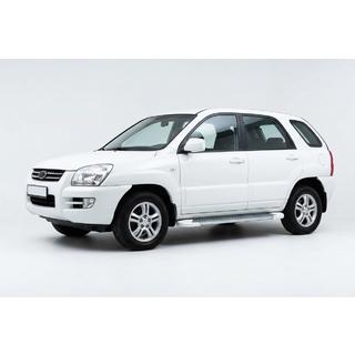 Sidosteg Allmond White (2 st, aluminium) Kia Sportage 2004–2010 foto 1