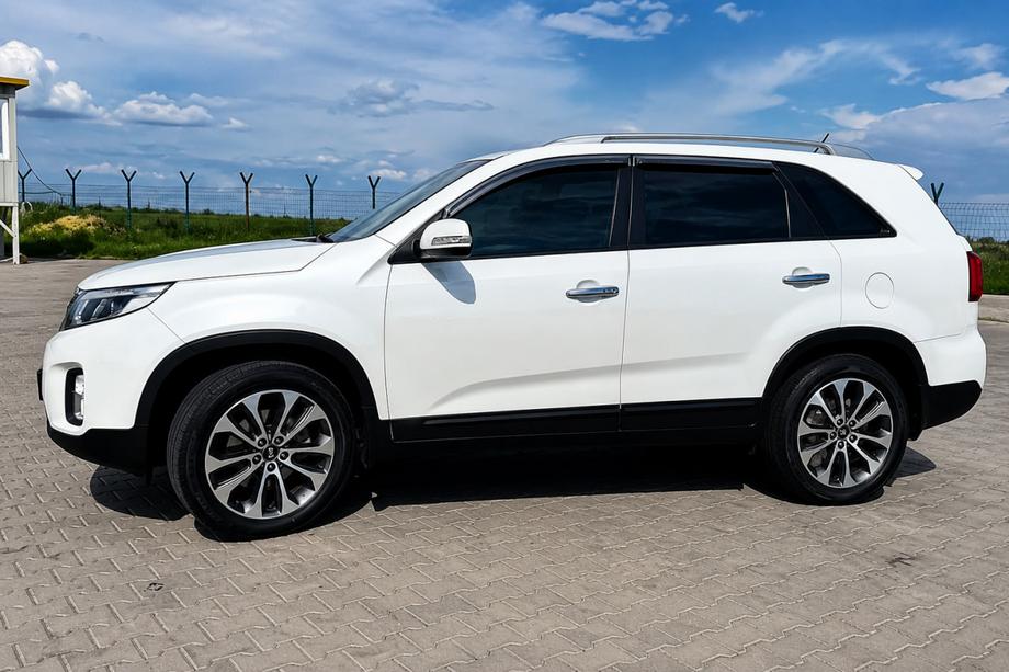 Kia Sorento II XM 2009–2014 Grå OEM takrails (aluminium, limmontering) Image