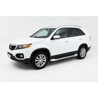Sidosteg Allmond White (2 st, aluminium) Kia Sorento II XM 2009–2014 foto 1