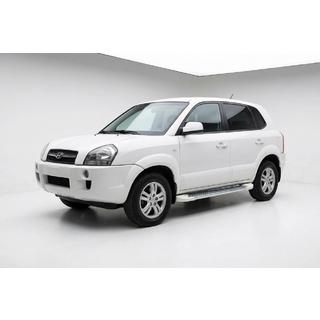 Sidosteg Allmond White (2 st, aluminium) Hyundai Tucson JM 2004– foto 1