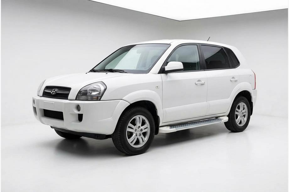 Hyundai Tucson JM 2004– Sidosteg Allmond White (2 st, aluminium) Image