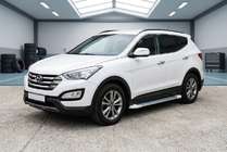 Hyundai Santa Fe 3 2012–2018 Sidosteg Allmond White (2 st, aluminium) foto 1