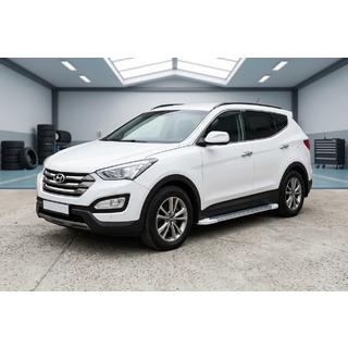 Sidosteg Allmond White (2 st, aluminium) Hyundai Santa Fe 3 2012–2018 foto 1