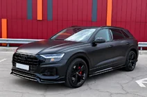 Audi Q8 2018– Integrerade takrails, svarta OEM (aluminium, montering med lim) foto 2