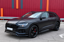 Audi Q5 2017–2025 Integrerade takrails, svarta OEM (aluminium, montering med lim) foto 2