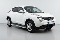 Nissan Juke 2010–2019 Sidosteg Allmond White (2 st, aluminium) foto 1