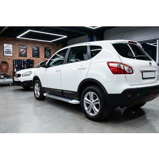 Sidosteg Allmond White (2 st, aluminium) Nissan Qashqai 2007–2010 foto 1