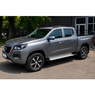 Svarta OEM takrails (aluminium) foto 2