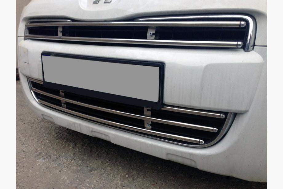 Citroen Berlingo 2008–2018 Grill i ett stycke 2008-2012 (rostfritt stål) fr.o.m. 2012 Image
