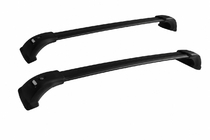 Toyota Highlander 2013–2019 Takräcke (tvärbalkar) svarta för takrails OEM (låsbar med nyckel, aluminium) foto 1