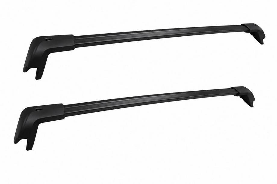 Ford Explorer 2019– Takräcke (tvärbalkar) svarta för takrails OEM (låsbar med nyckel, aluminium) Image