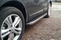 Nissan Qashqai 2007–2010 Sidosteg BlackLine (2 st, aluminium) foto 2