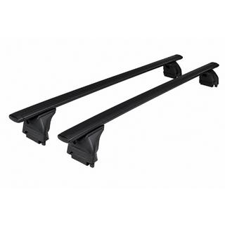 Takräcke (lastbågar) svart OEM (låsbar, aluminium) Jeep Wrangler 2007–2017
