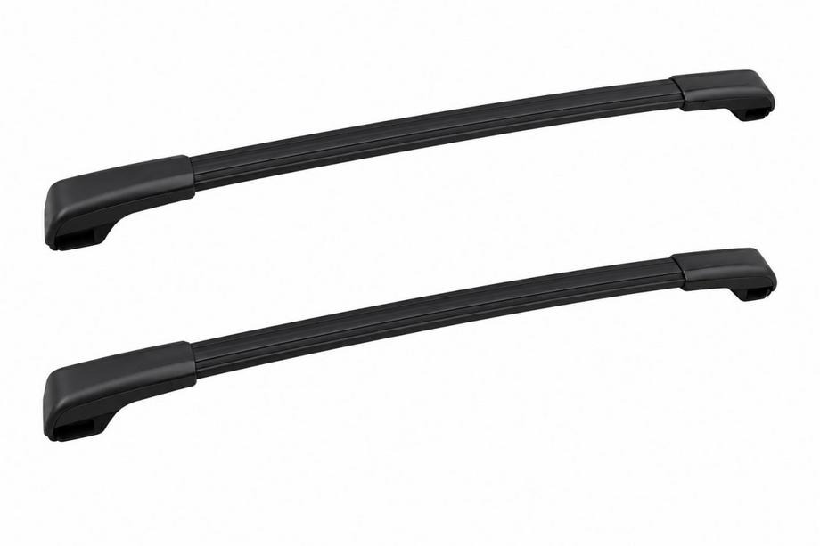 Subaru Crosstrek 2017–2023 Takräcke (lastbågar) svart för OEM takrails (aluminium) Image