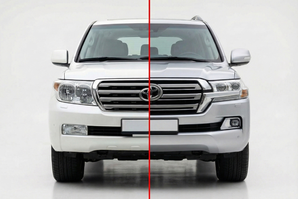 Toyota Land Cruiser 200 2007–2015 facelift till 2016+: vad ändras och vad ingår i kitet