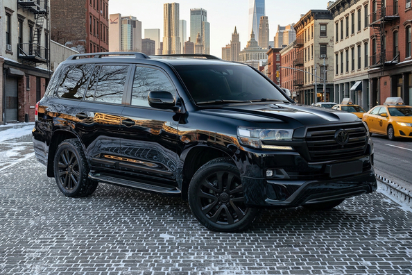 Black Edition för Toyota LC200: mörk, aggressiv stil efter facelift