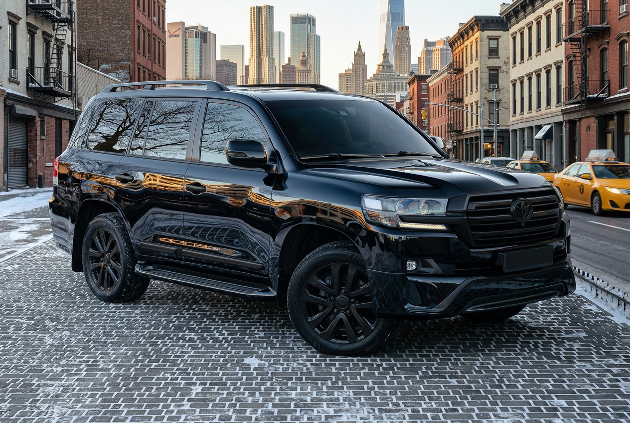Black Edition för Toyota LC200: mörk, aggressiv stil efter facelift