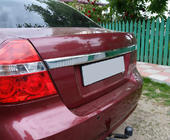 Chevrolet Aveo T250 2005–2011 Bakre list (rostfritt stål) foto 2