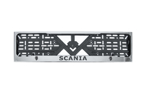Scania Kromad registreringsskyltsram (1 st, rostfritt stål) foto 1