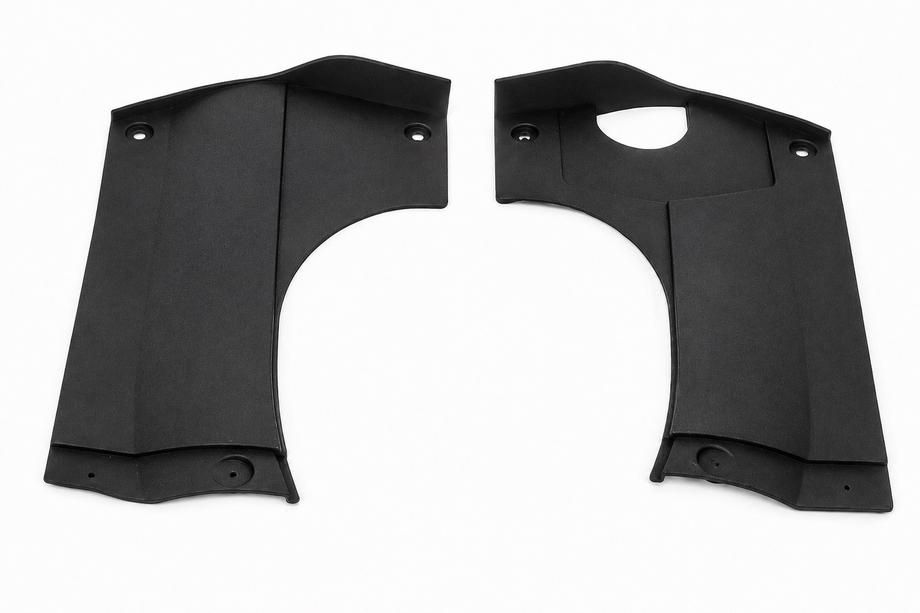 Lexus LX570/450d 2008–2022 Plastkåpor under motorhuven, 2-pack (en med rund urtagning) Image