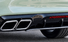 Mercedes CLS C218 2011–2018 Bakre diffuser med kromade avgasändrör (2015-2018, GT63-design) foto 4