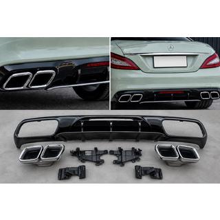 Bakre diffuser med kromade avgasändrör (2015-2018, GT63-design) foto 1