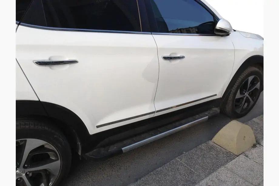 BYD Song Plus EV/Seal U 2020– Dörrlist (smal, 4 st, rostfritt stål) Carmos - turkiskt stål Image