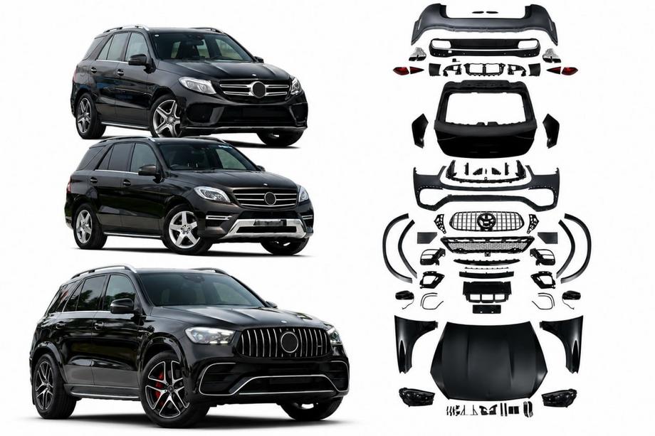 Mercedes GLE/ML class W166 2011–2018 Facelift-kit för W167 GLE53 Foto 2