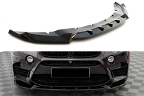 BMW X6 F16 2014–2019 Främre läppspoiler DPT V-2 (för X6M F86, svart högglans) foto 1