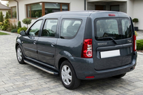 Dacia Logan MCV 2004–2014 Sidosteg BlackLine (2 st, aluminium) foto 3
