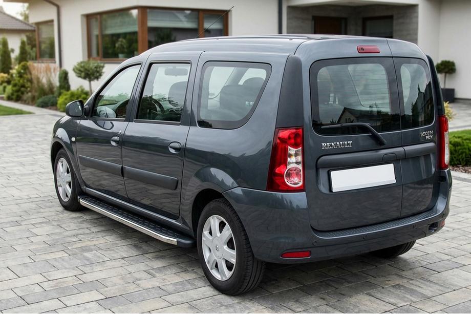 Renault Logan MCV 2005–2013 Sidosteg BlackLine (2 st, aluminium) Image