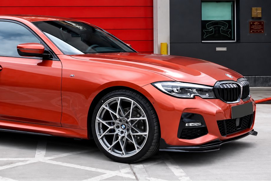 BMW 3-serien G20/G21 2018– Frontspoilerläpp MP-Style (för M-Sport 2018-2022, ABS) Foto 4