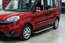 Fiat Doblo II 2010–2022 Sidosteg BlackLine (2 st, aluminium) foto 1