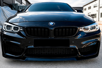 BMW 4-serie F32/F33/F36 2012–2020 Främre läppspoiler CS-Style (för M4, blanksvart) foto 3