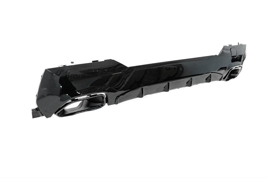 BMW 4-serien G22/23/26 2020– Bakre stötfångardiffusor med avgasändrör (för G22/G23 M-Sport) Foto 5